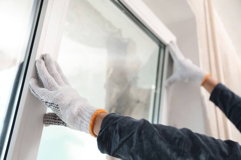 Installation de fenêtre double ou triple  vitrage en aluminium en rénovation à Molsheim en Alsace
